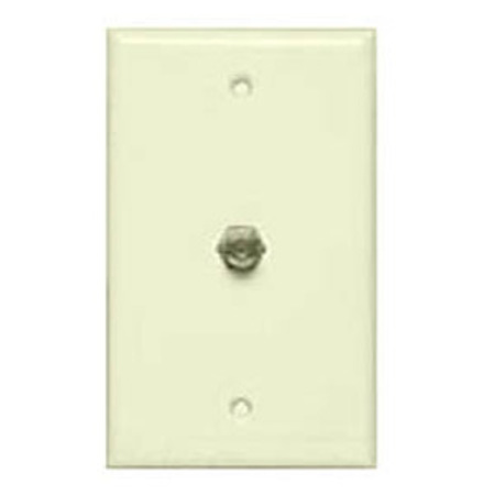 ALLEN TEL Flush Faceplate With F-81 Connector, Ivory CT103F-09